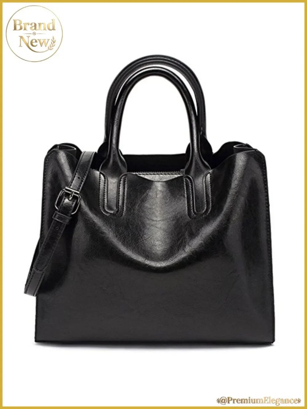 Faux Leather Vintage Hobo Satchel with Detachable Strap